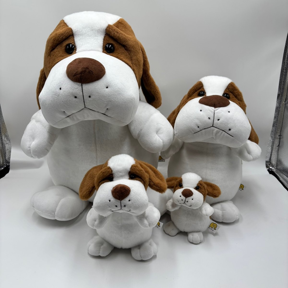 Dog plush sample family