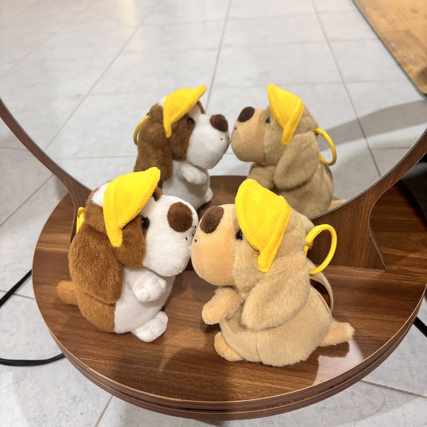 Dog plush lifestyle samples