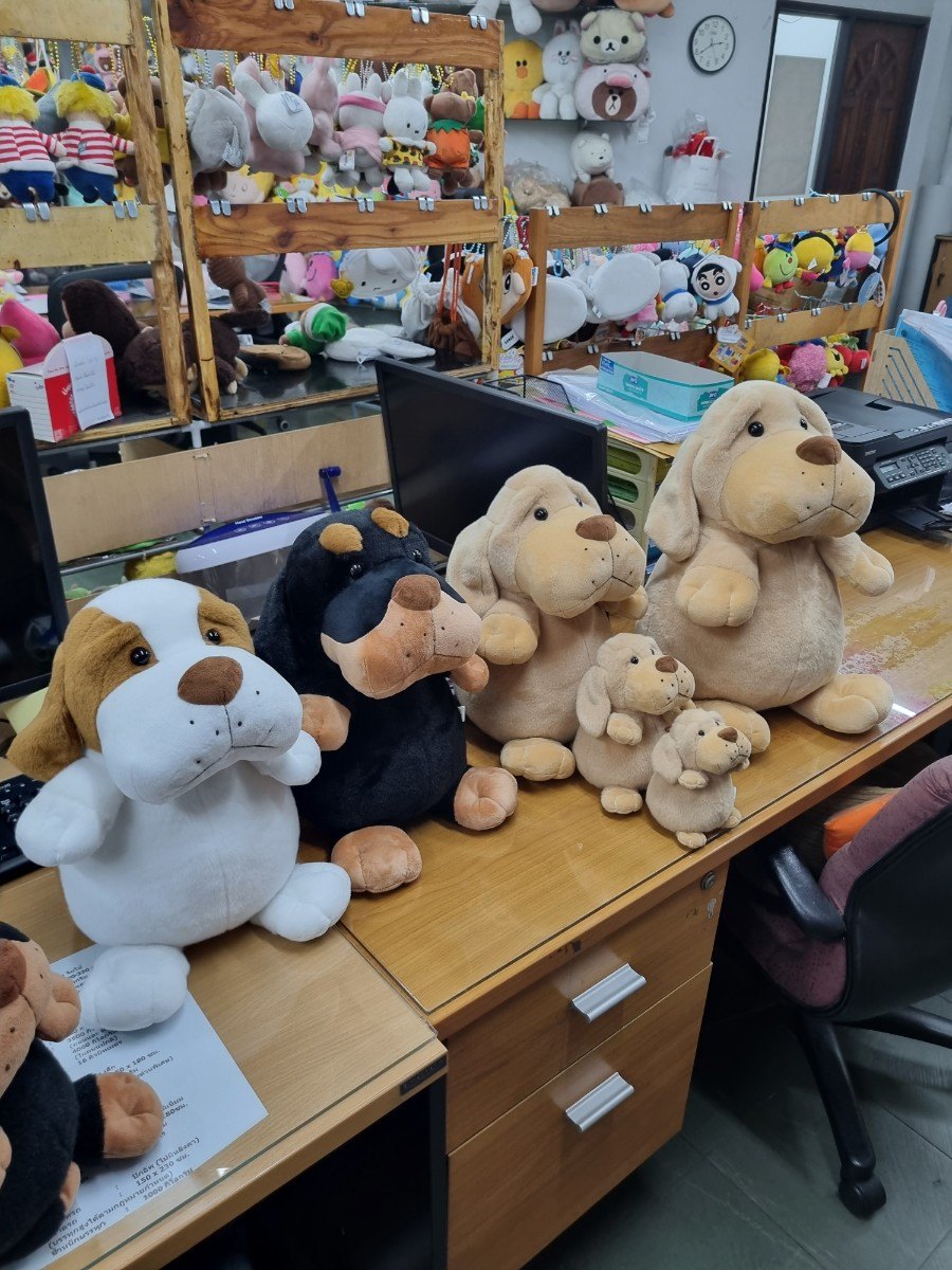 Wico sample room with plush products